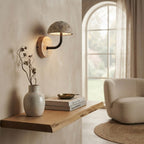 Miso Beam, Linear, Minimalist, Travertine, Accent, Japandi