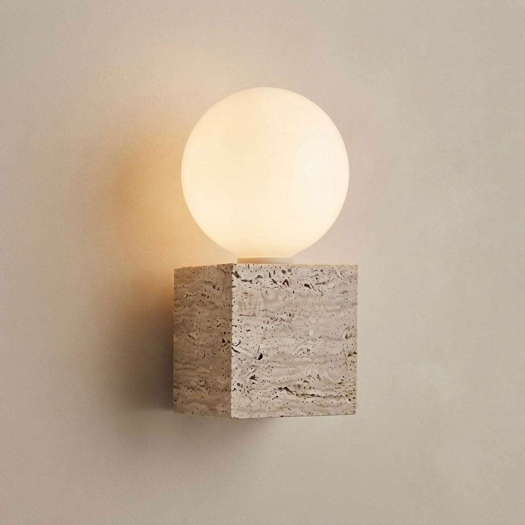 Yoshi, Modern, Stone, Sconce, Zen, Luxury