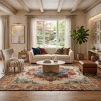 Astrid Distressed Red Boho Vintage Persian Area Rug