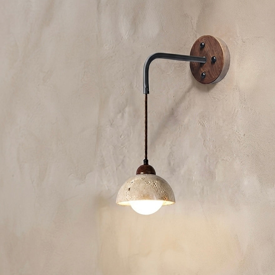 Sake Glow, Minimalist, Japandi, Ceiling Light, Travertine, Modern