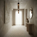 Shizen Pillar, Ambient, Minimalist, Pendant, Travertine, Boutique