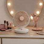 Aurelia Ultra-Quiet Spiral Fan with Metallic Accents