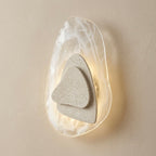 Zentai, Japandi, Travertine, Wall Light, Minimalist, Organic