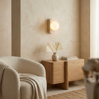 Mano, Ambient, Minimalist, Wall Light, Travertine, Boutique