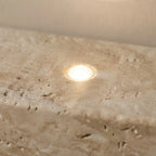 Solstice Globe, Globe, Travertine, Contemporary, Elegant, Wall Lighting