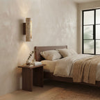 Hinokiya, Japandi, Travertine, Wall Light, Minimalist, Organic