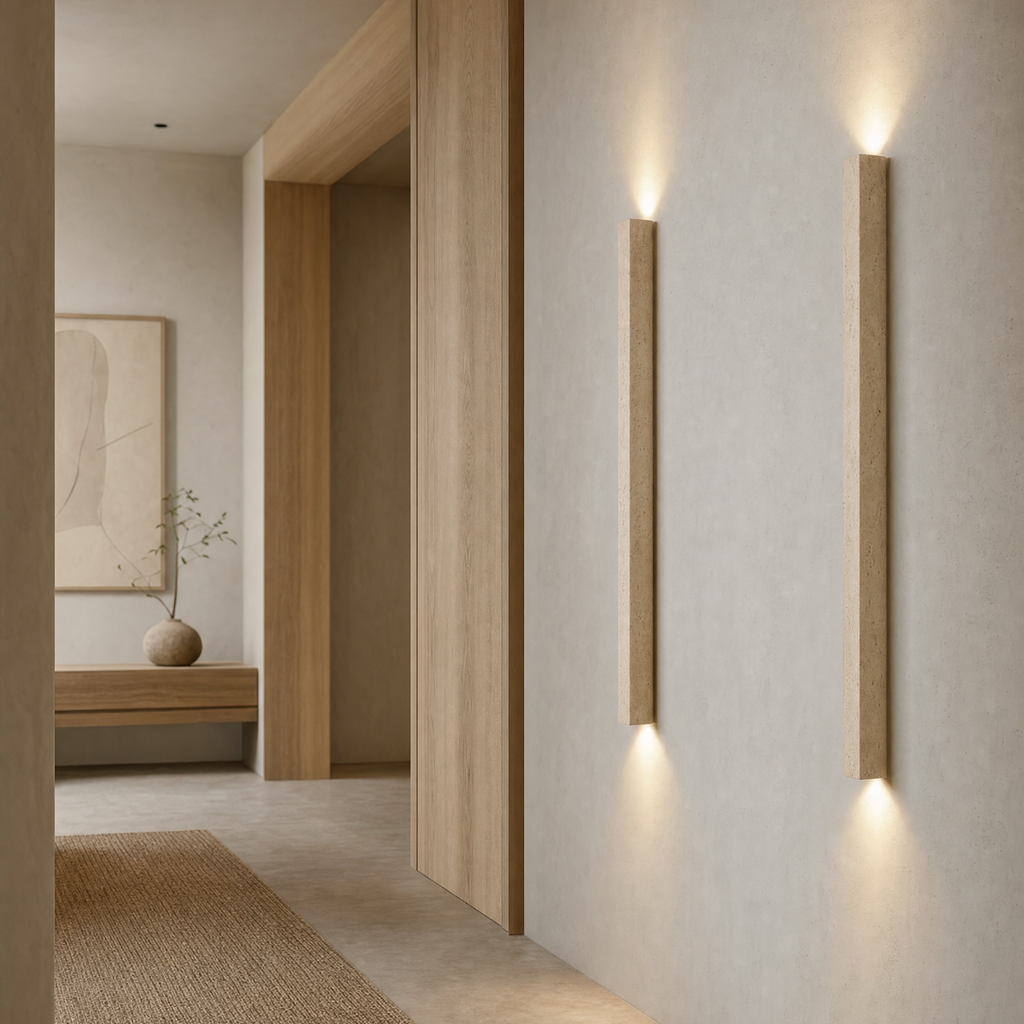 Column Sconce, Vertical Architectural Slim Contemporary Statement
