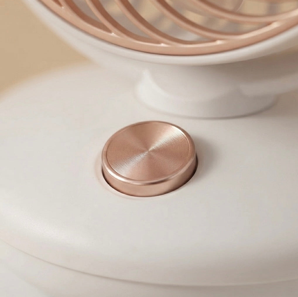 Aurelia Ultra-Quiet Spiral Fan with Metallic Accents