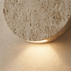 Kasumiso, Ambient, Minimalist, Wall Light, Travertine, Boutique