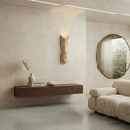 Kaya Round, Round, Travertine, Modern, Japandi, Wall Sconce